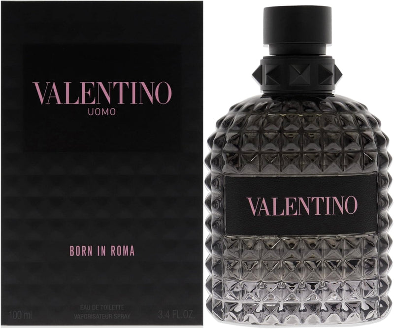 Valentino Uomo Born In Roma for Men Eau de Toilette Spray, 3.4 Ounce
